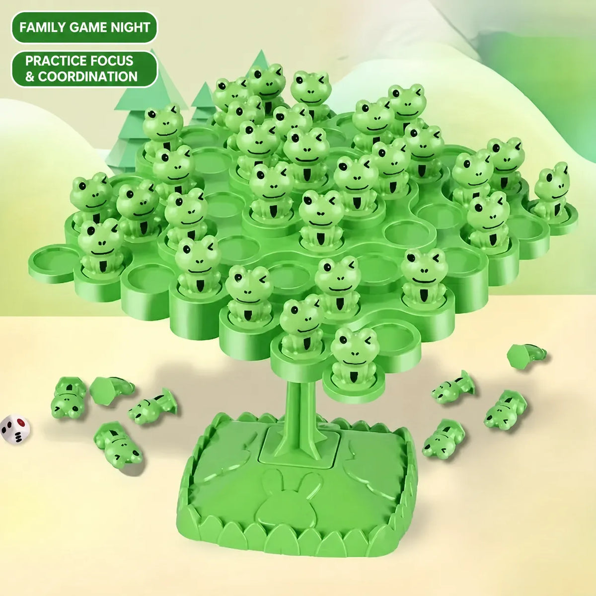 Frog Balance Tree family game night