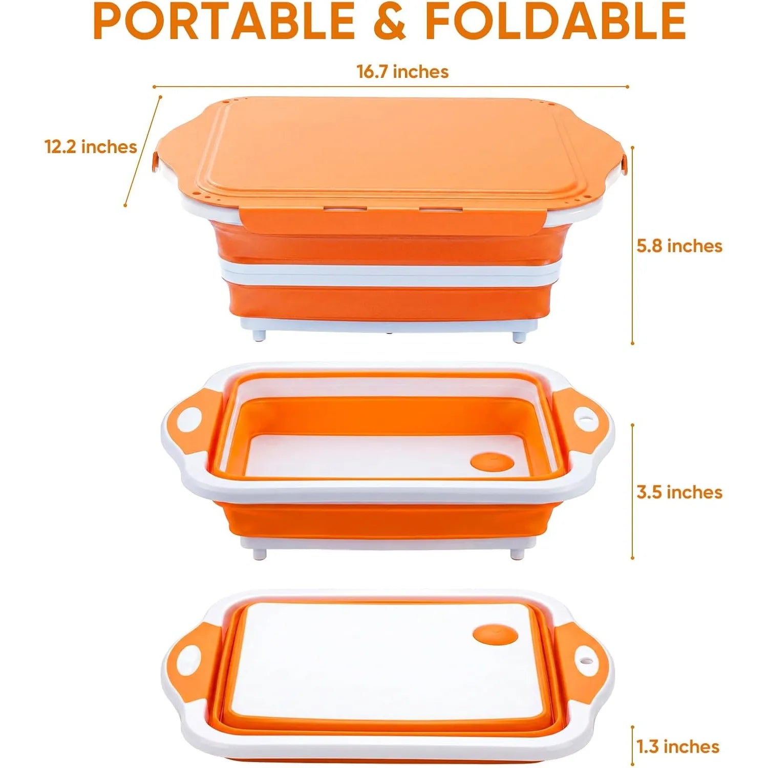 Portable foldable size and profile