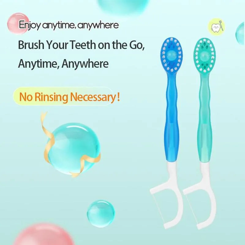 Product Introduction of 5 in 1 Mini Toothbrush & Floss & Tongue Scraper & Toothpick Set, 26pcs/pack Soft Bristles Toothbrush Set, Oral Care Tool for Travel, Business Trip, Mouth Hygiene Kit 9