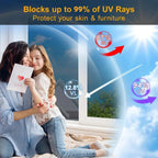 ☀️ One-Way Mirror Window Film – Heat Control & UV Protection
