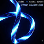 3 in 1 LED Flowing Charging Cable - Fast, Durable & Stylish!