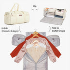 Convertible 60L Garment Weekender Bag with Shoe Compartment