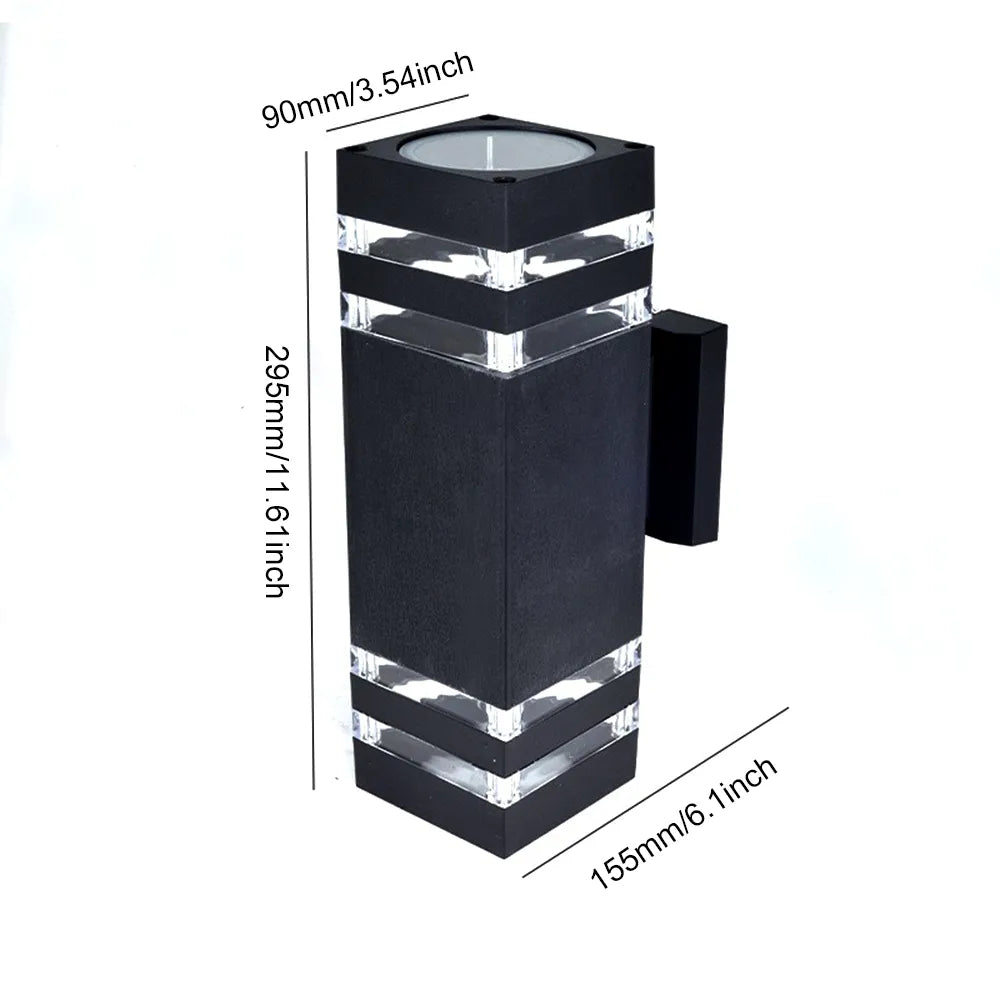 💡 Modern Square Outdoor Wall Lamp