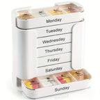 💊7-Day Weekly Pill Organizer Box – Large Capacity Medication & Vitamin Storage Case