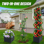 🌱Elevated Planter Box with Trellis