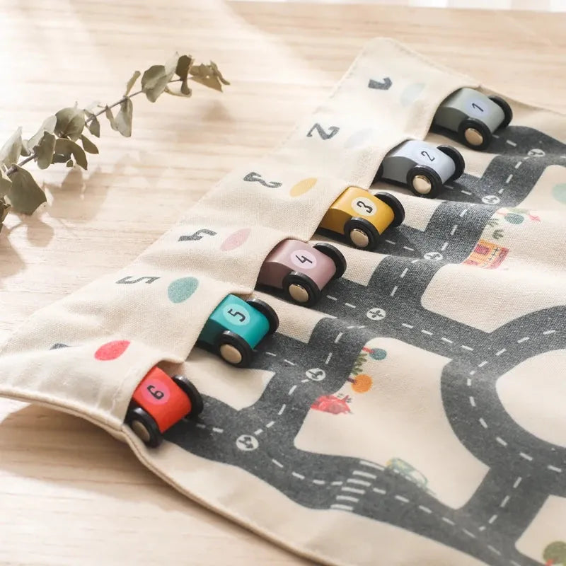 Wooden Cars & Road Map Game 🛒BUY 2 FREE SHIPPING