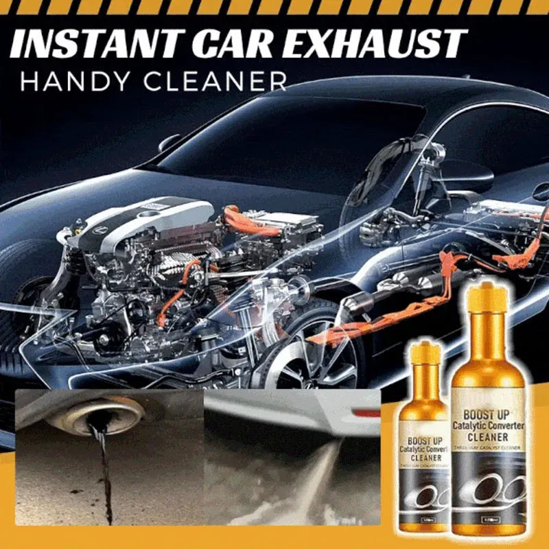 Product overview showing the vehicle fuel and exhaust path