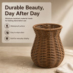 🌾Elegant Wicker Style Decorative Vase – Rustic Flower Display for Modern Home Décor