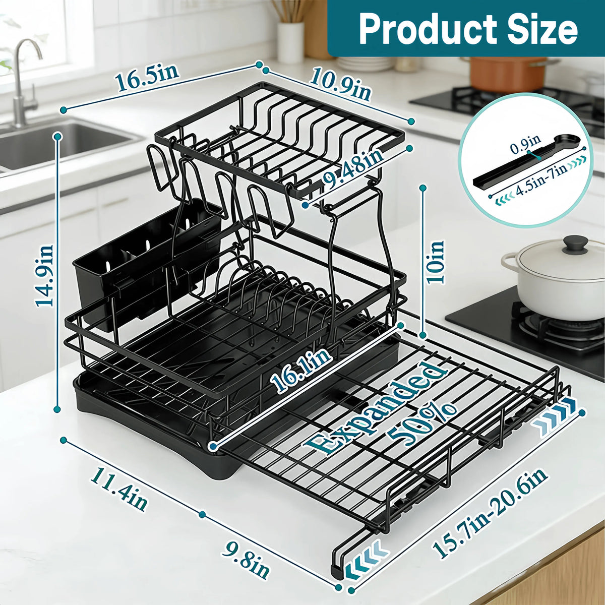 Dish Drying Rack Ends Counter Clutter Fast ✨