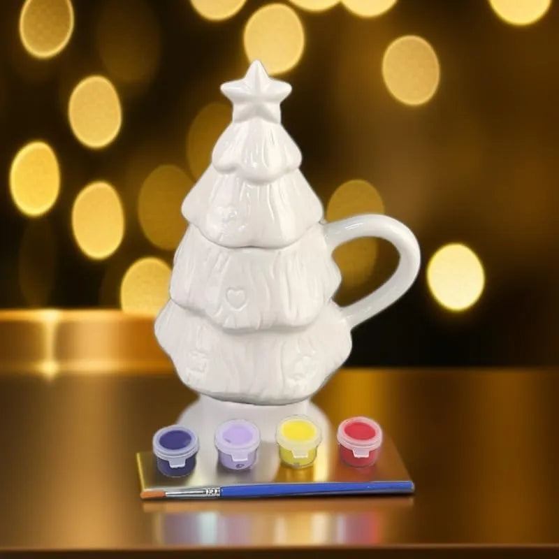 🎁 Christmas Mug Painting Kit – Create Your Own Festive Masterpiece!