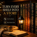Enchanted Bookshelf Insert Light – Vintage Lantern or Reading Ghost