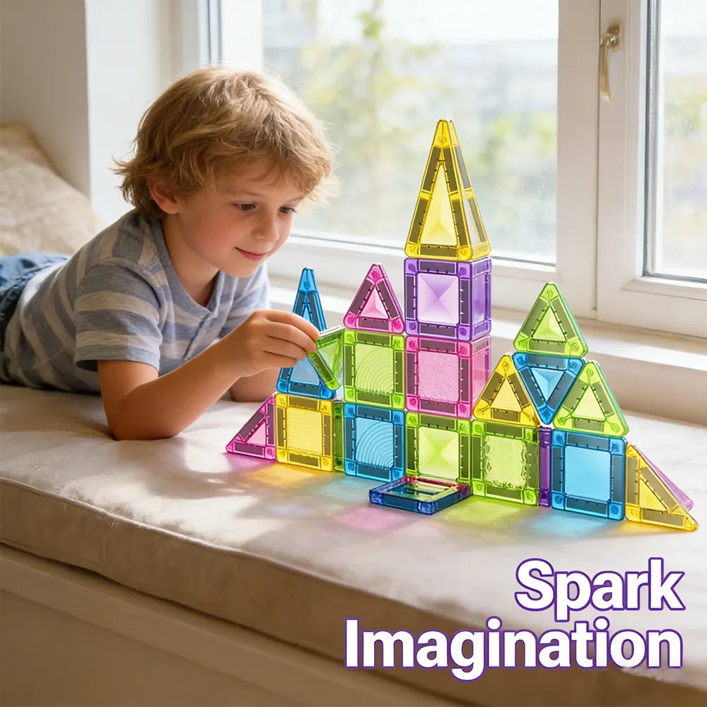 🧲 Magnetic Tiles Mini Set for Kids