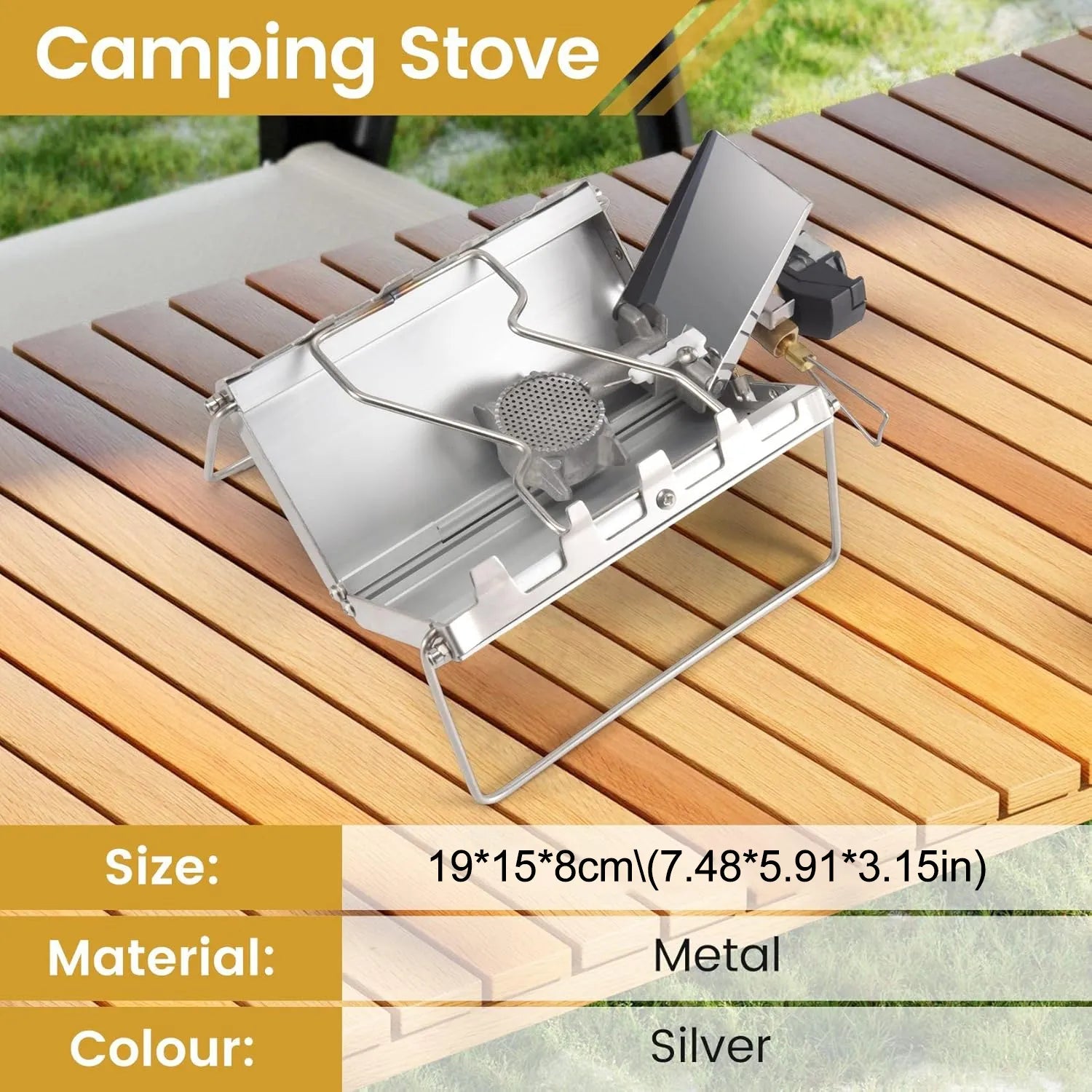🔥 Camping Stove Outdoor Portable Windproof High-Power Cassette Gas Stove
