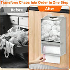 🛍️2-in-1 Hanging Storage Organizer — Large Capacity Plastic Bag & Trash Bag Dispenser