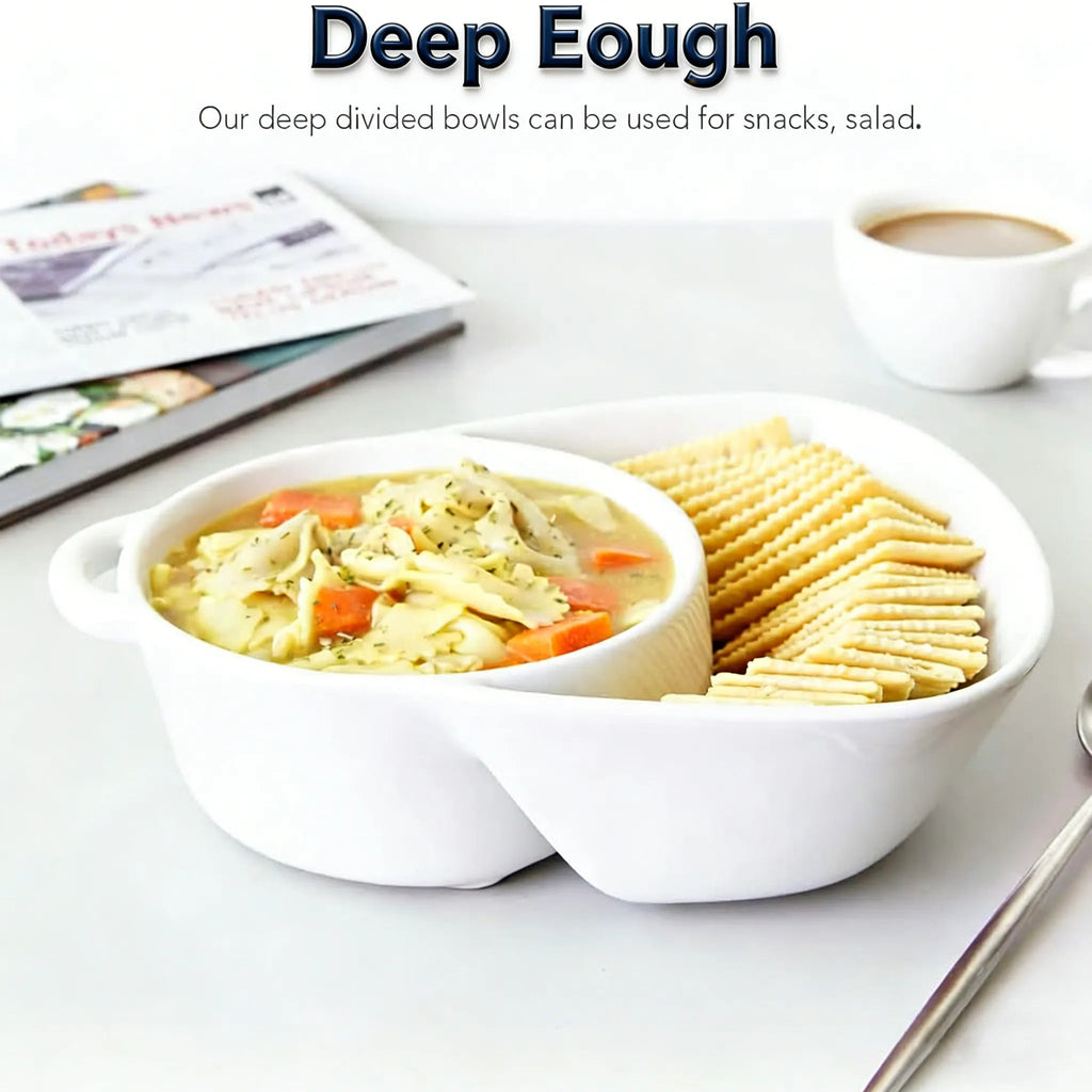 🥣 Chip & Dip Bowl Set — Anti-Soggy Cereal & Multi-Use Serving Bowl