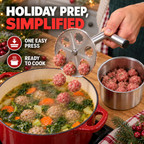 6-Hole Stainless Steel Meatball Maker – Holiday Prep Made Easy
