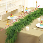 Pre-Lit Norfolk Pine Garland Set – 5 FT Garland + Warm White LED Lights
