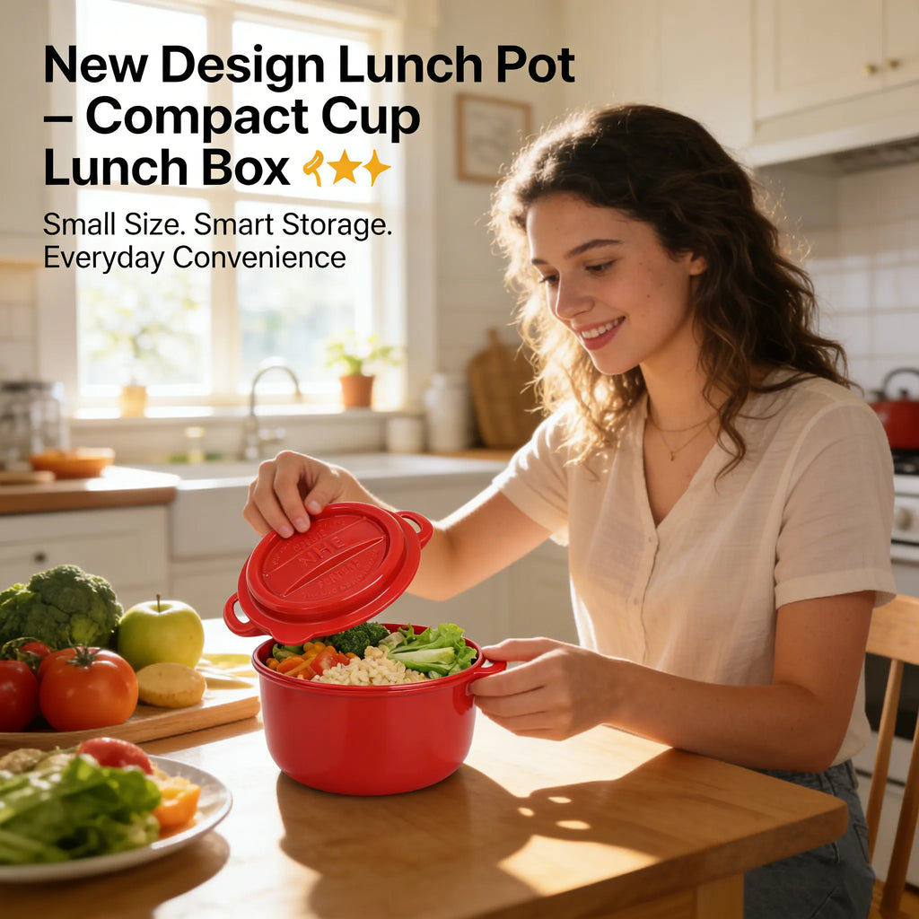 New Design Lunch Pot – Compact Cup Lunch Box 🍱✨