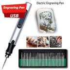 USB Engraving Pen - Mini Electric Engraver Tool Kit