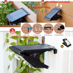 Solar-Powered Clip-On LED Security Light with Motion Sensor