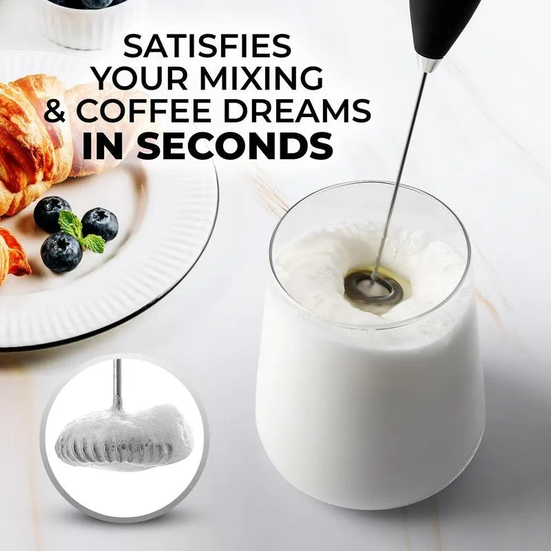 🔥Hot Sale 49% OFF-Milk Frother Handheld With Stand（Various collection colors）