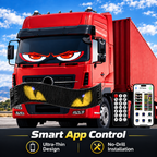 Smart app control for flexible LED car eye display