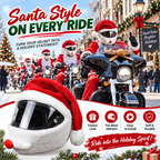 Festive Plush Motorcycle Helmet Covers – Santa & Pumpkin