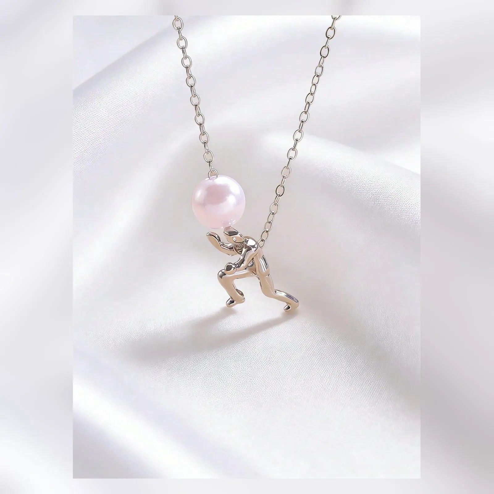 Keep Going Pearl Pendant Necklace