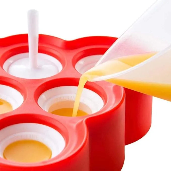 Mini DIY 9-Cavity Silicone Ice Pop Mold for Kids – Create Homemade Ice Cream & Frozen Treats