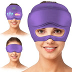 Multifunctional Gel Head & Eye Therapy Mask – Hot & Cold Relief for Migraines, Puffy Eyes, Sinus Pressure & Stress