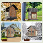 🐦 Outdoor Bird Feeder with Dual Suet Cages