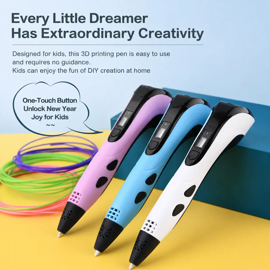 ✨ 3D Printing Pen – Educational Drawing & Doodling Pen for Kids