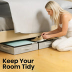 🛏️ Low Profile Under Bed Storage Containers
