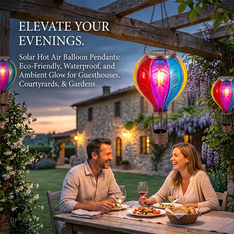 🎈 Hot Air Balloon Solar Lantern