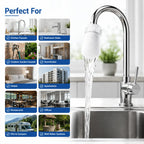 Faucet Filter Cotton Bags - Universal, 100 PCS Splash-Proof Faucet Filter Set