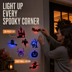 3D Light-Up Halloween Wall Stickers – 30-Piece Set