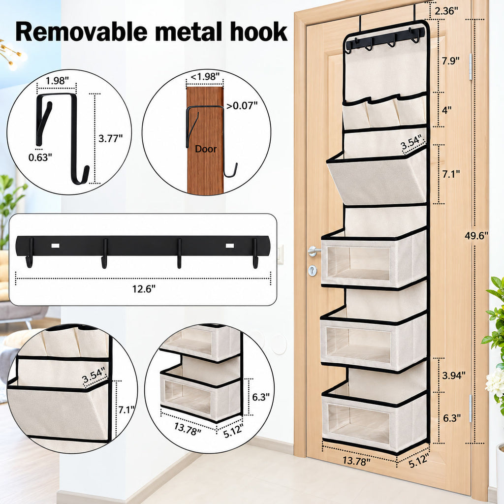 Over-the-Door Multi-Pocket Organizer