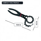 Chain-style exhaust pipe cutter dimensions in inches