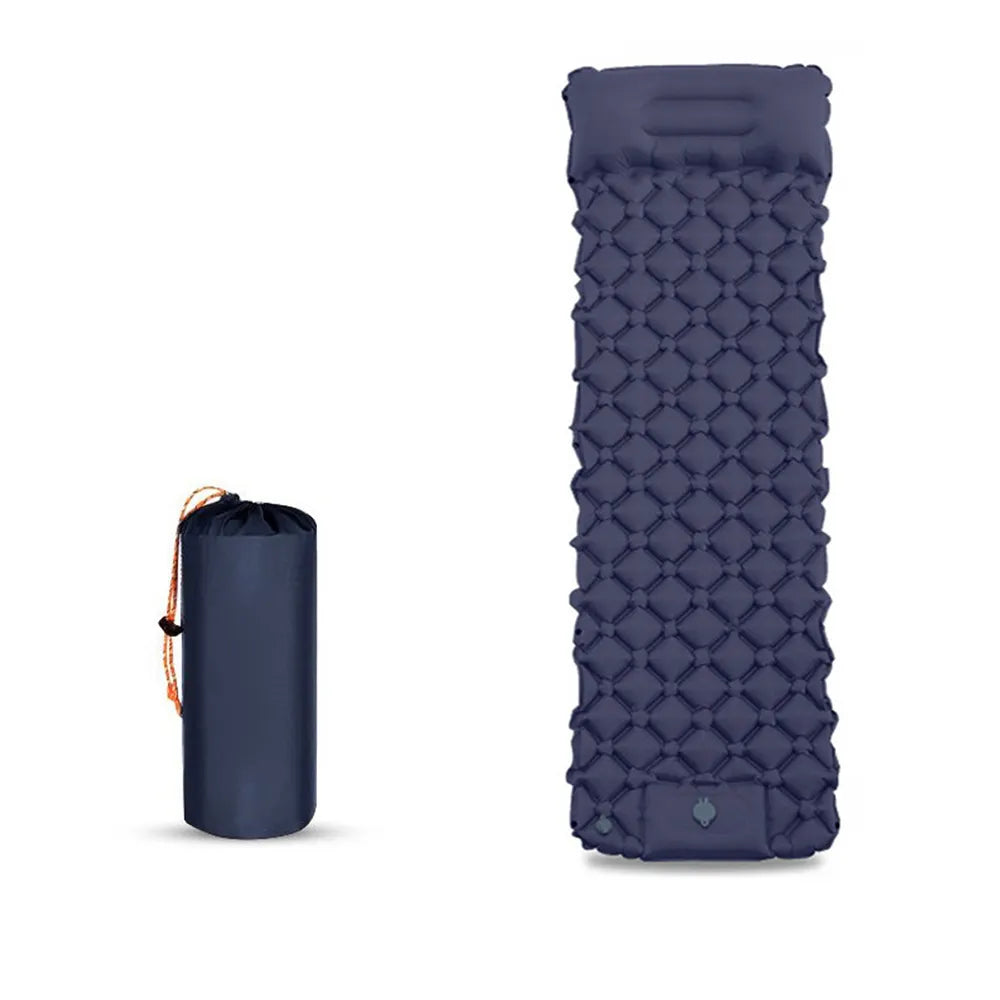 🏕️ Ultralight Self-Inflating Camping Sleeping Pad – Built-in Pump & Pillow