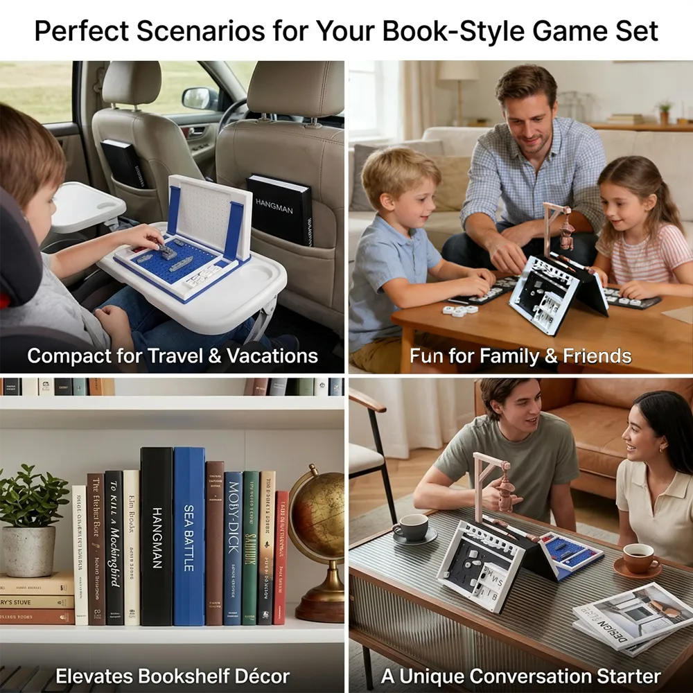 📚 Book-Style Board Game Set – Play, Display, Enjoy Anywhere