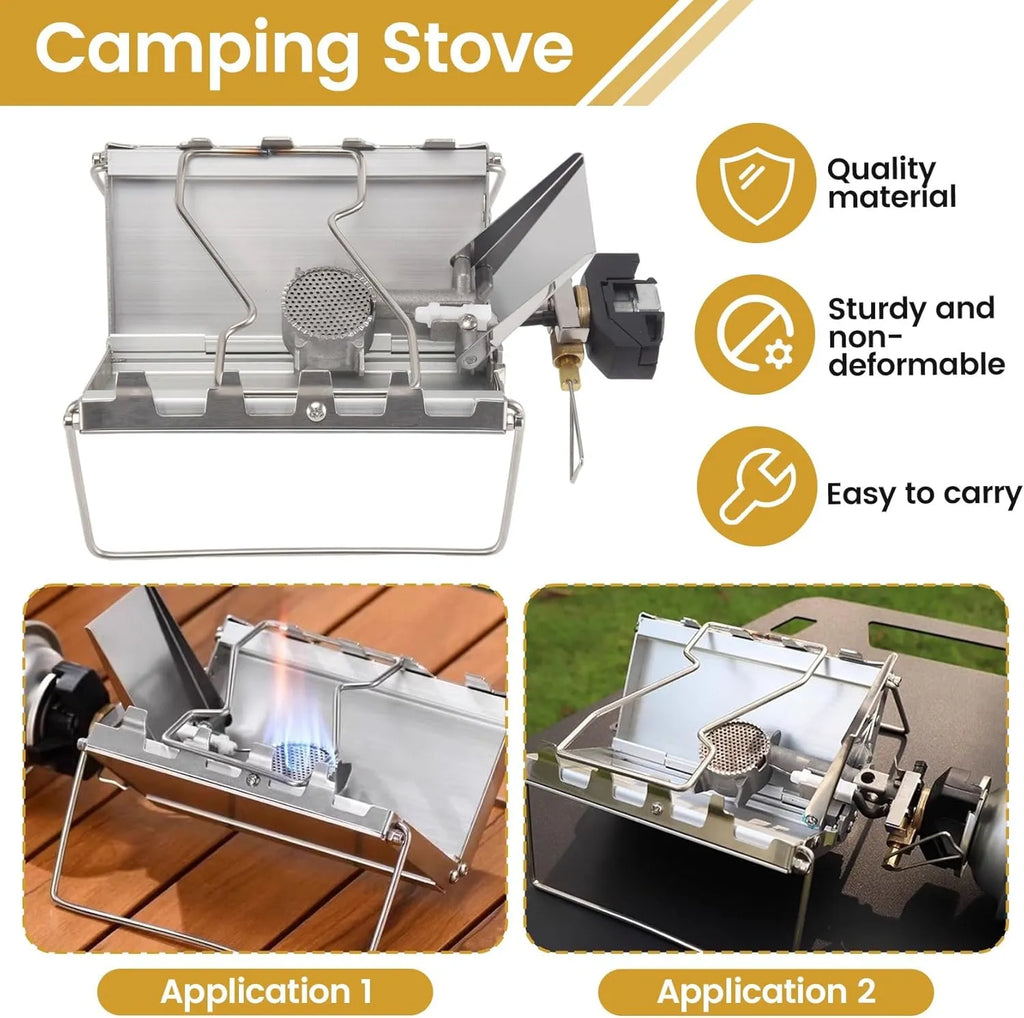 🔥 Camping Stove Outdoor Portable Windproof High-Power Cassette Gas Stove