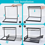 L-Shaped Pull-Out Under-Sink Organizer