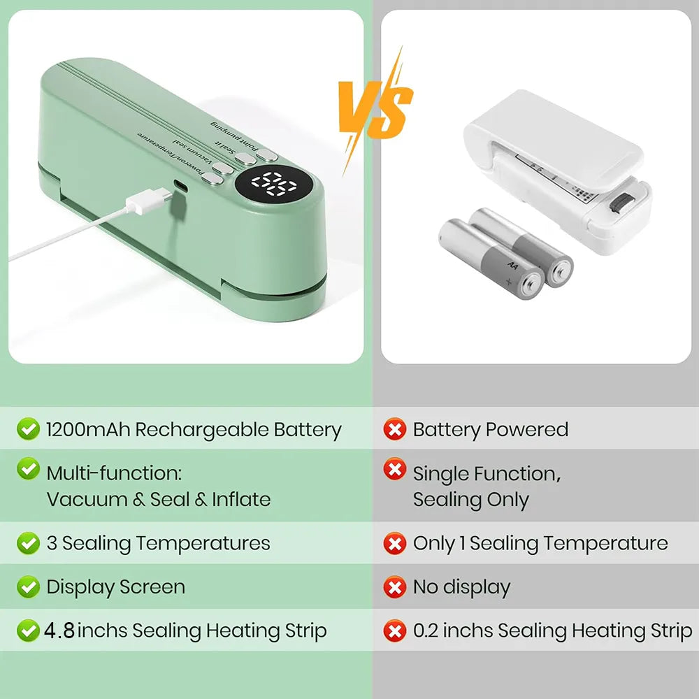 🥑✨Mini Vacuum Bag Sealer – Cordless Handheld Food Sealing Machine