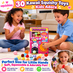 Kids enjoying the squishy capsule machine together