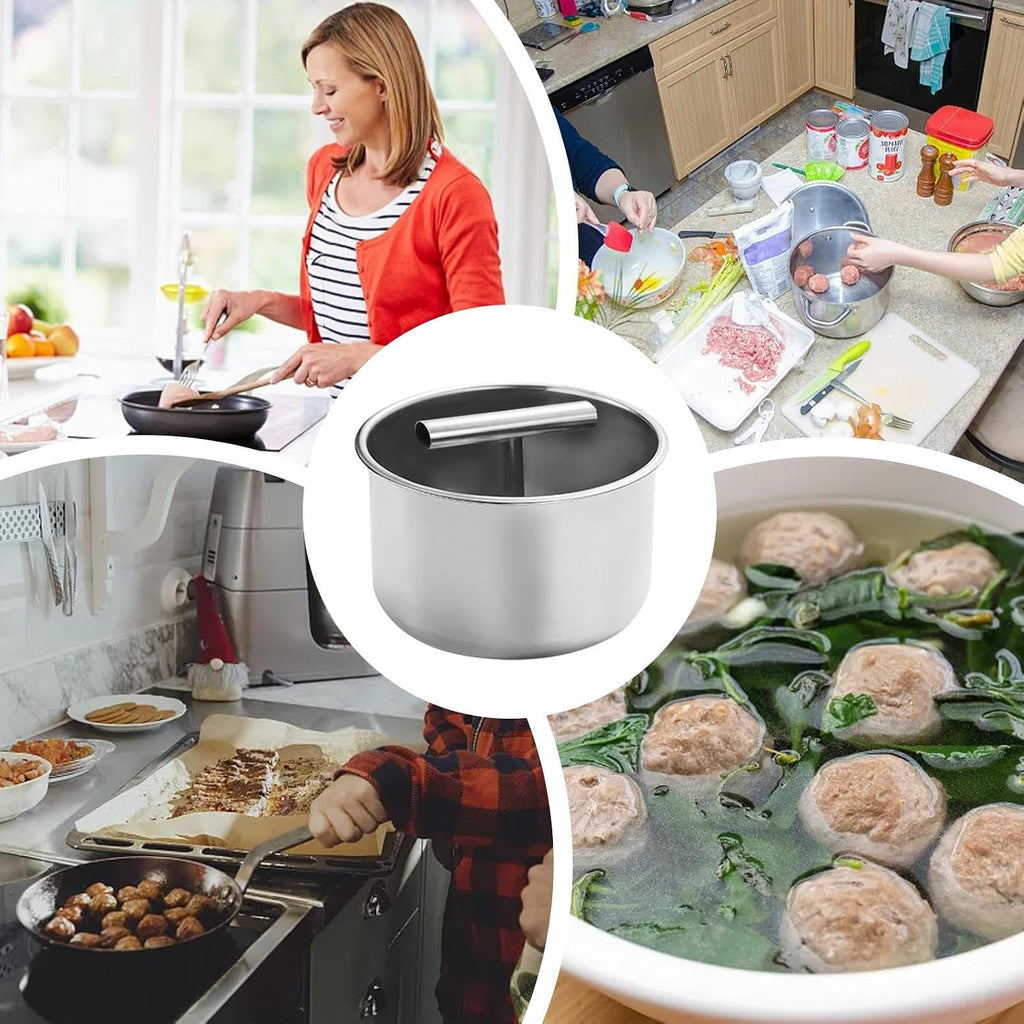 6-Hole Stainless Steel Meatball Maker – Holiday Prep Made Easy