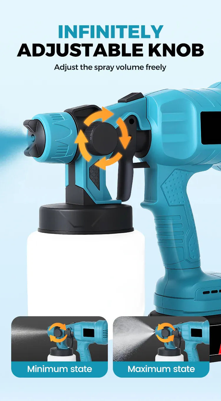 Mroace 21V Cordless HVLP Electric Paint Sprayer Kit