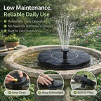 ⛲ Solar Garden Fountain Pump 🔥