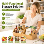 🌿 Bamboo Storage Boxes – Pantry & Kitchen Organizers