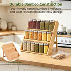 🧂 Bamboo 3-Tier Spice Rack