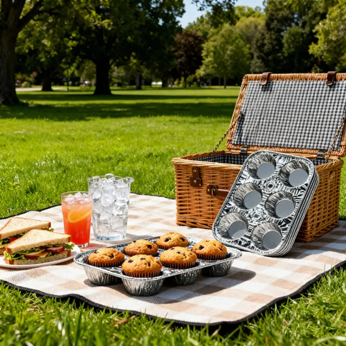 6-Cup Aluminum Muffin Trays - Perfect for Cupcakes and Muffins 🧁